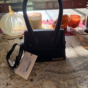 NWT Jacquemus Black Shouder/Top Handle Bag